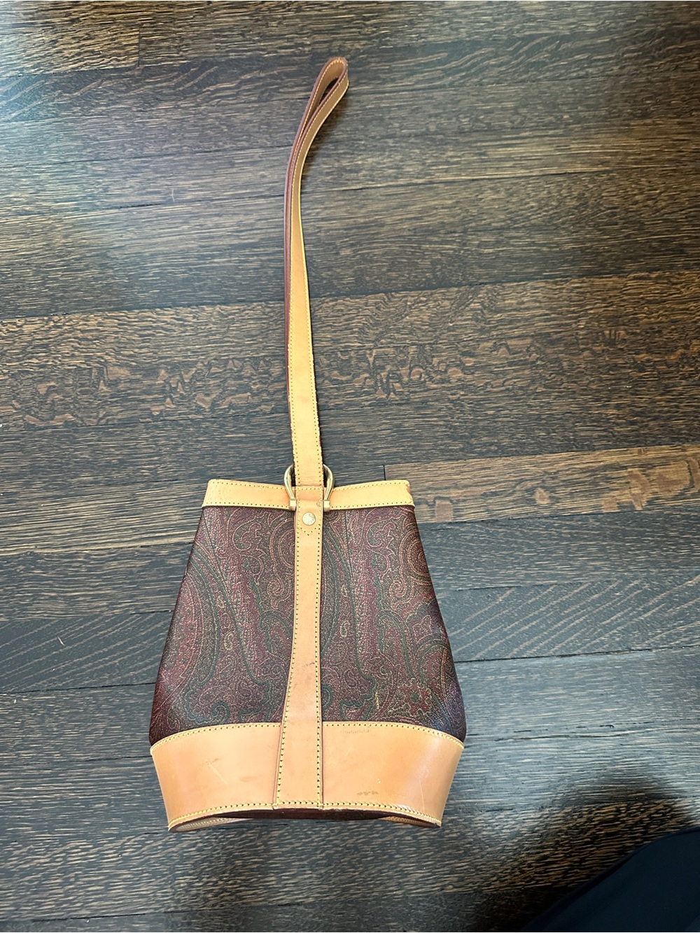 Etro Paisley Bucket Bag PEELING INSIDE